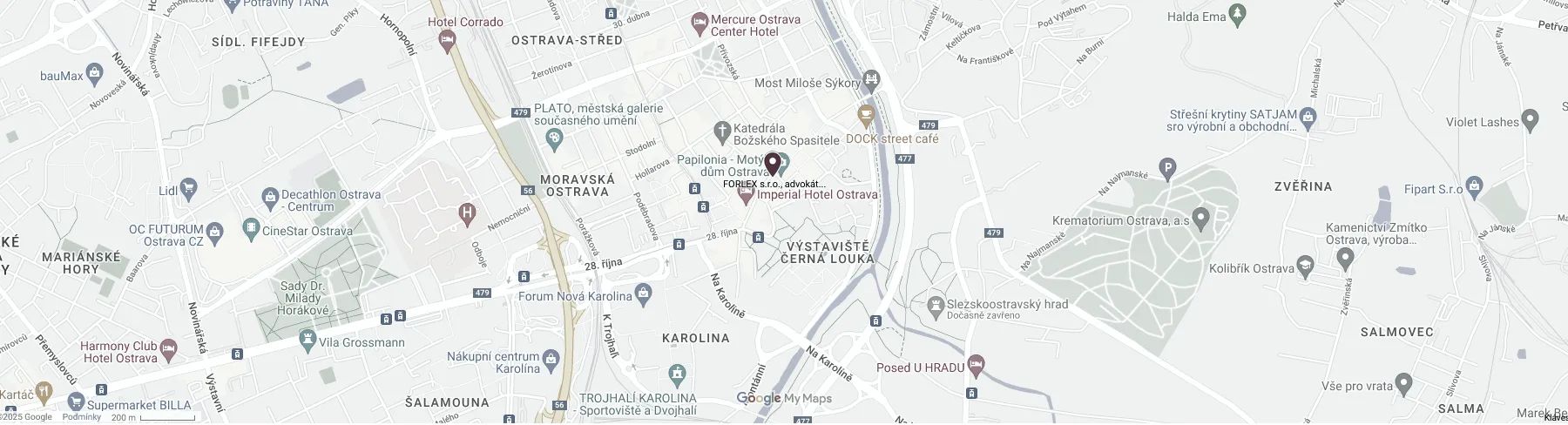 Mapa OSTRAVA