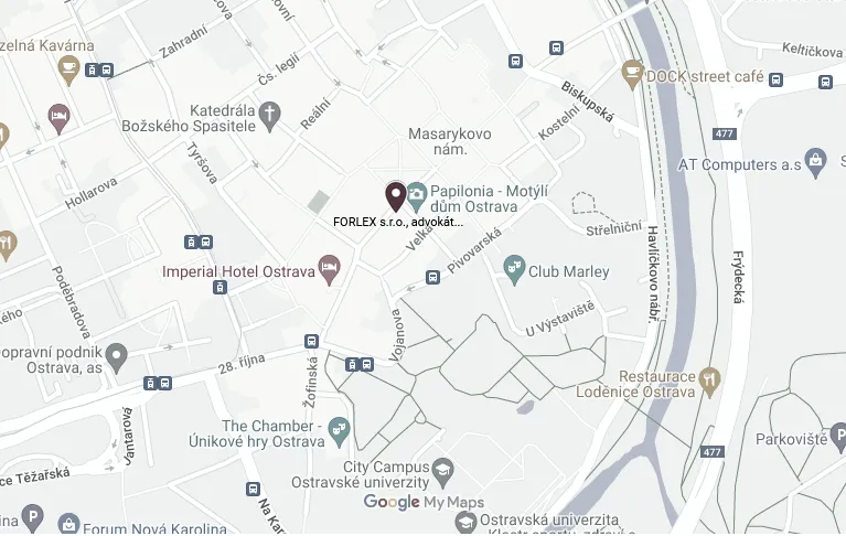 Mapa OSTRAVA